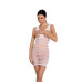 Бодістокінг-сукня з відкритими грудями Passion BS092 white