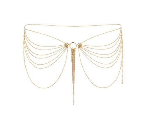Ланцюжок на трусики або ліф Bijoux Indiscrets MAGNIFIQUE Waist Chain - Gold, прикраса на тіло