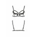 Бюстгальтер-стрепи з мереживом Passion Exclusive SOLON BRA XXL/XXXL, black