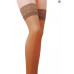 Панчохи Passion ST003 5 beige, класичні, на ажурній силіконовій резинці