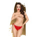 Трусики-сліпи Penthouse Too Hot To Be Real L/XL Red, мереживо, регульована посадка