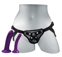 Набор для страпона Sportsheets Anal Explorer Kit, для новичков, 2 насадки, диаметр 2см и 3,5см