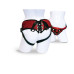 Трусы для страпона Sportsheets - Lace Corsette Strap-on Red с корсетной утяжкой, очень красивые