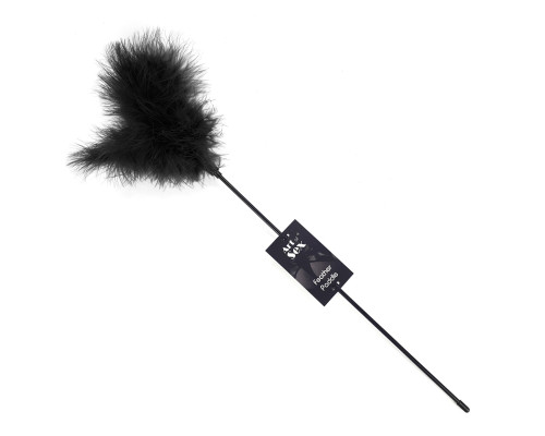 Лоскітка з пером індика Art of Sex – Feather Paddle, чорна