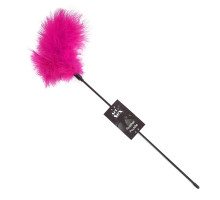 Лоскітка з пером індика Art of Sex – Feather Paddle, темно-рожева