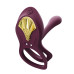 Смарт-ерекційне кільце Zalo - BAYEK Velvet Purple, подвійне з ввідною частиною, пульт ДК