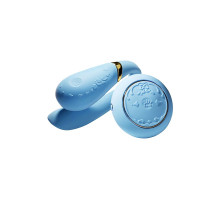 Смартвібратор для пар Zalo Fanfan set Royal Blue, пульт ДК
