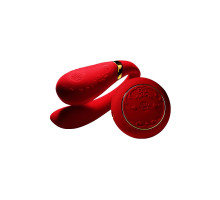 Смартвібратор для пар Zalo Fanfan set Bright Red, пульт ДК