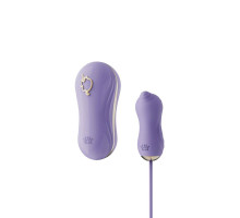 Набір 2в1 Zalo — UNICORN Violet, віброяйце + вакуумний стимулятор