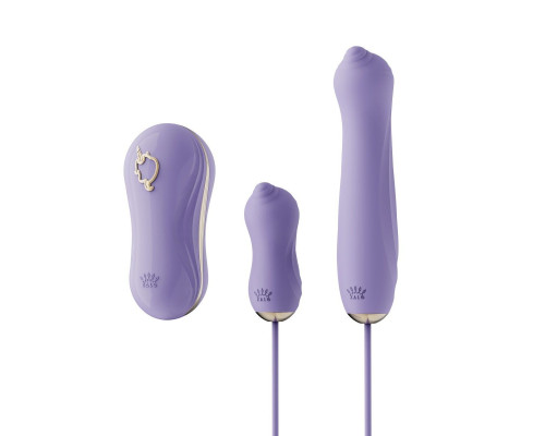 Набір 3в1 Zalo – UNICORN Set Violet, віброяйце, пульсатор, вакуумний стимулятор