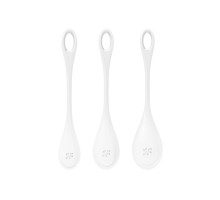 Набір йоні намистин Satisfyer Yoni Power 1 White, діаметр 2-2,5-3см, вага 22-46-74гр