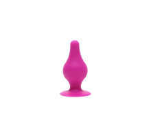 Анальна пробка SilexD (Model 2 size XS) Pink двошаровий, силікон+Silexpan, діаметр 2,9 см