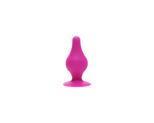 Анальна пробка SilexD (Model 2 size XS) Pink двошаровий, силікон+Silexpan, діаметр 2,9 см