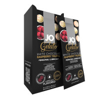 Набір лубрикантів Foil Display Box – JO Gelato - White Chocolate Raspberry – 12 × 10ml
