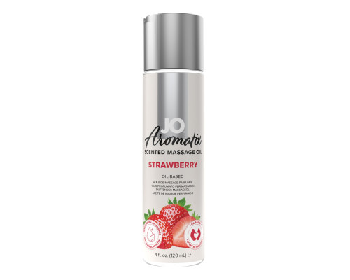 Натуральна масажна олія JO Aromatix Massage Oil Strawberry 120 мл
