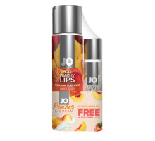 Комплект JO GWP — Peaches & Cream — Peachy Lips 120 мл & H2O Vanilla 30 мл
