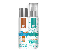 Комплект JO GWP — ANAL H2O Lubricant 120 мл + Misting Toy Cleaner 120 мл