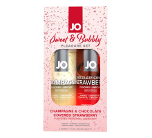 Набір лубрикантів JO Sweet&Bubbly — Champagne & Chocolate Covered Strawberry (2×60 мл)