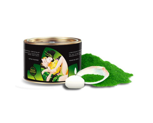 Сіль для ванни  Shunga Oriental Crystals Bath Salts ORGANIC – Lotus Flower (600 г) сіль Мертвого мор
