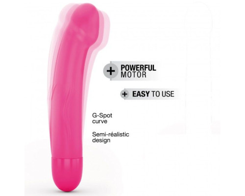 Вібратор Dorcel Real Vibration M Magenta 2.0, діаметр 3,7см, перезаряджається, для точки G