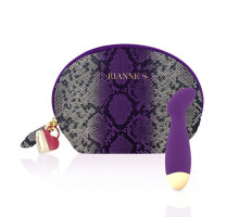 Вібратор для точки G Rianne S: Boa Mini Purple, 10 режимів роботи, медичний силікон, косметичка-чохо