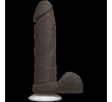 Фалоімітатор Doc Johnson The Realistic Cock 8 inch Black - ULTRASKYN, Vack-U-Lock, діаметр 5,1 см