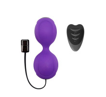 Вагінальні кульки з вібрацією Adrien Lastic Kegel Vibe Purple, діаметр 3,7 см