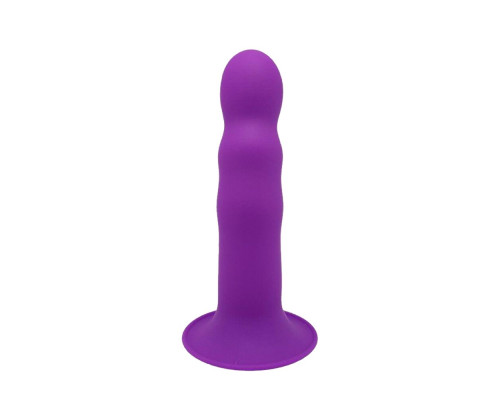 Дилдо з присоскою Adrien Lastic Hitsens 3 Purple, відмінно для страпона, діам. 4,1см, довжина 18,2см