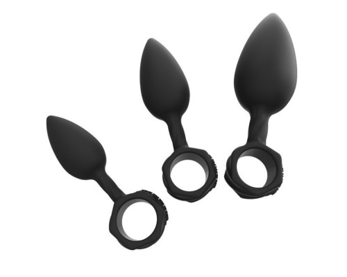 Набір анальних пробок Bathmate Anal Training Plugs, діаметр 2,5 см - 3,1см - 3,8см
