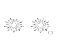 Пестіс з кристалів Petits Joujoux Gloria set of 2 - Silver, прикраса на груди