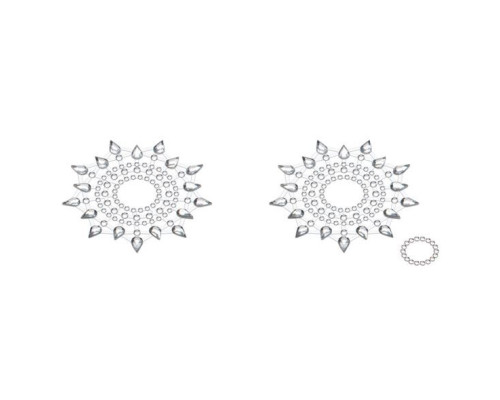 Пестіс з кристалів Petits Joujoux Gloria set of 2 - Silver, прикраса на груди