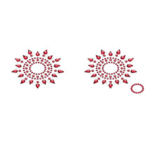 Пестіс з кристалів Petits Joujoux Gloria set of 2 - Red, прикраса на груди