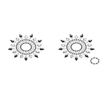Пестіс з кристалів Petits Joujoux Gloria set of 2 - Black/Silver, прикраса на груди