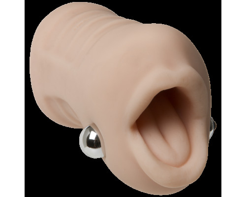 Вібромастурбатор ротик Doc Johnson Sasha Grey - Ultraskyn Vibrating Deep Throat Sucker