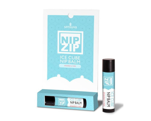 Стимулювальний бальзам для сосків Sensuva – Nip Zip Strawberry Mint (4 г) охолоджувальний