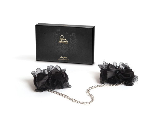 Наручники Bijoux Indiscrets - Frou Frou Organza handcuffs, атлас і органза, подарункове паковання