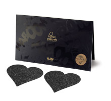 Прикраса на соски Bijoux Indiscrets – Flash Heart Black