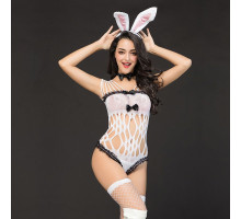 Еротичний костюм зайчика "Малятко Черрі" One Size White