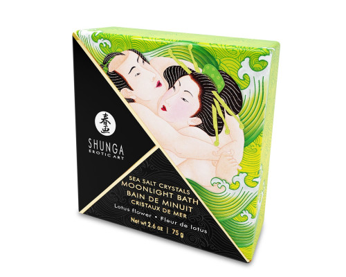 Сіль для ванни Shunga Moonlight Bath – Lotus Flower (75 г), сіль Мертвого моря, ароматичні олії