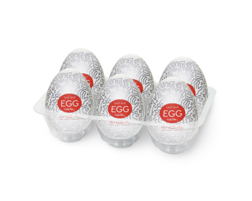 Набір мастурбаторів-яєць Tenga Keith Haring Egg Party (6 яєць)