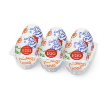 Набір мастурбаторів-яєць Tenga Keith Haring Egg Street (6 яєць)