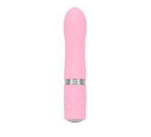 Розкішний вібратор PILLOW TALK - Flirty Pink з кристалом Swarovski, гнучка головка