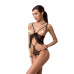 Боді монокіні з відкритими грудьми Passion JUSTINA BODY XXL/XXXL, black
