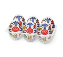 Набір мастурбаторів-яєць Tenga Keith Haring Egg Dance (6 яєць)