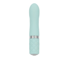 Розкішний вібратор PILLOW TALK - Flirty Teal з кристалом Swarovski, гнучка головка