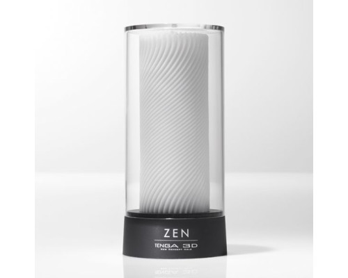 Мастурбатор Tenga 3D Zen, дуже ніжний, з антибактеріального еластомеру зі сріблом