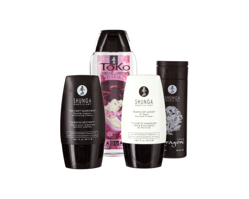 Подарунковий набір Shunga NAUGHTY Cosmetic Kit: змазка та стимулювальні засоби для нього та для неї