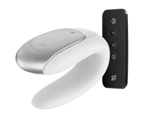 Смартвібратор для пар Satisfyer Double Fun (White) (пошкодження на упаковці)