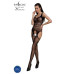 Бодістокінг Passion ECO BS005 black, щільний, відкритий доступ, імітація підв’язок