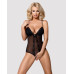 Сітчастий боді з відкритими сідницями Obsessive 841-TED-1 teddy S/M, чорний